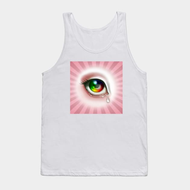 Rainbow Eye Tank Top by sandygrafik